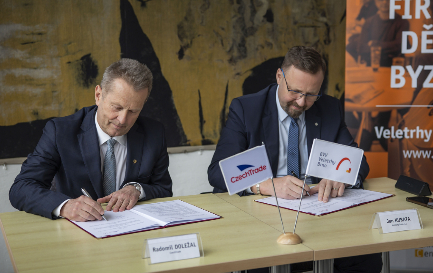CzechTrade podpsal memorandum o vzjomnej spoluprci s Veletrhmi Brno
