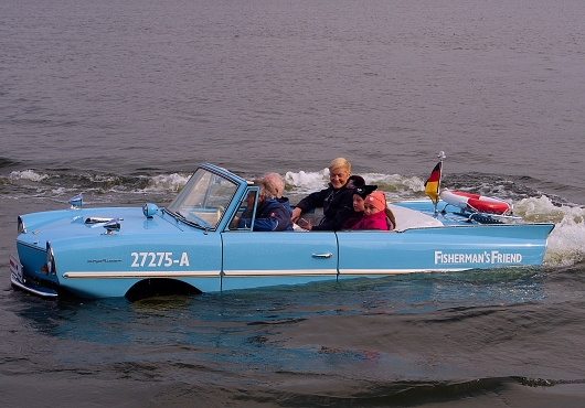 MCAE company organized the first-ever cruise amphibious vehicle Amphicar in Czech Republic