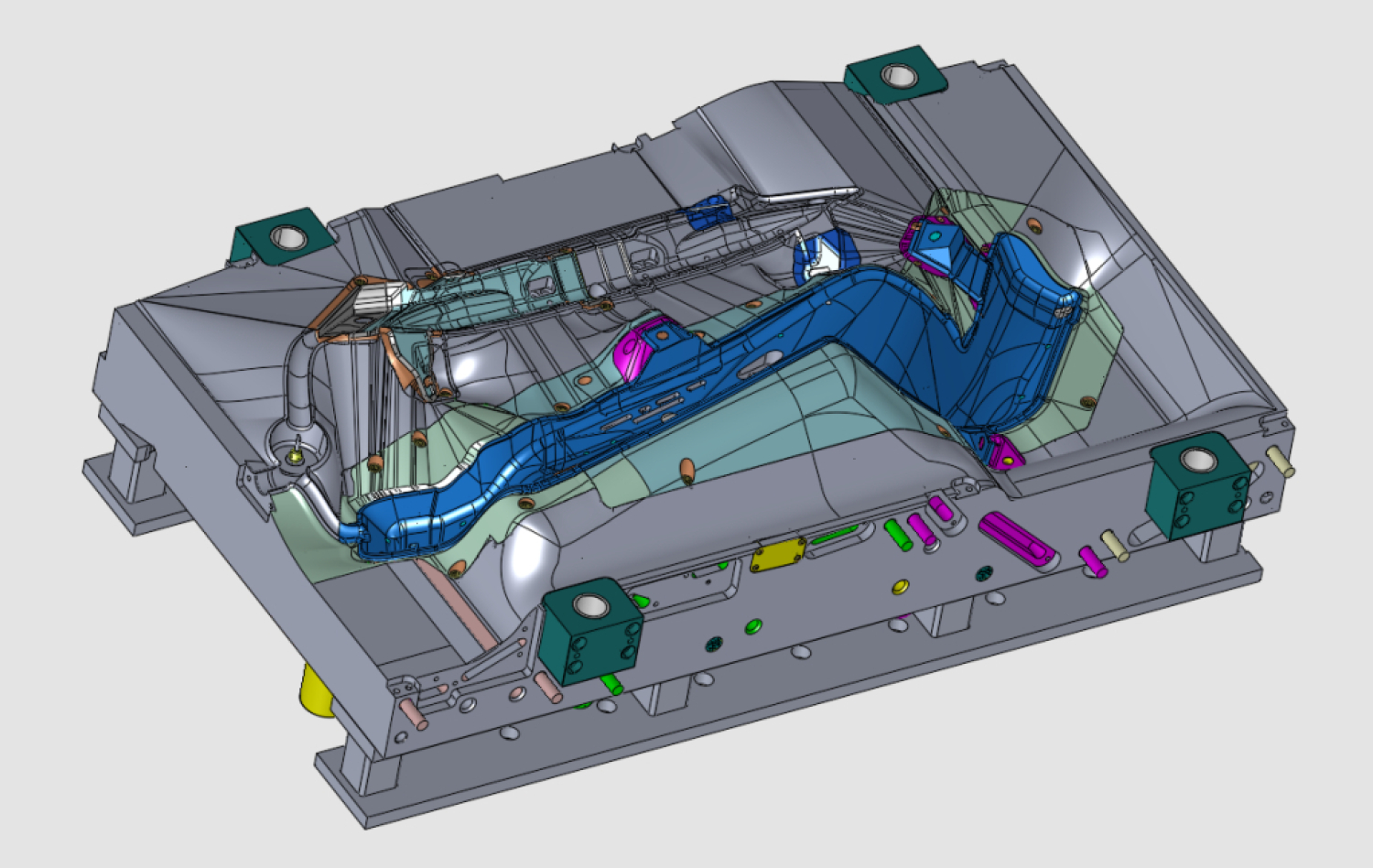 AS LASER WELDING  construction of blowing and injection molds with the help of Cimatron