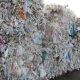 PE-post-consumer waste in bales