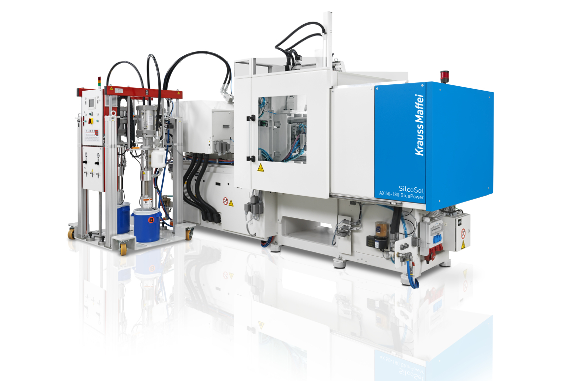 Trendsetter silicone: KraussMaffei is presenting an all-electric AX for silicone applications at Fakuma Trendsetter silicone: KraussMaffei is presenting an all-electric AX for silicone applications at Fakuma