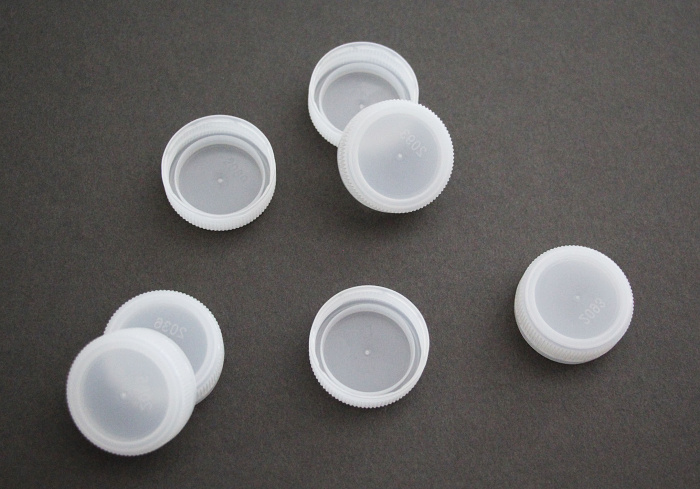 Closing caps made of HDPE – manufactured on the EcoPower Xpress Closing caps made of HDPE – manufactured on the EcoPower Xpress