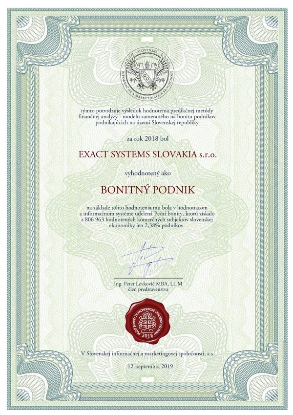 Exact Systems Slovakia s.r.o. 