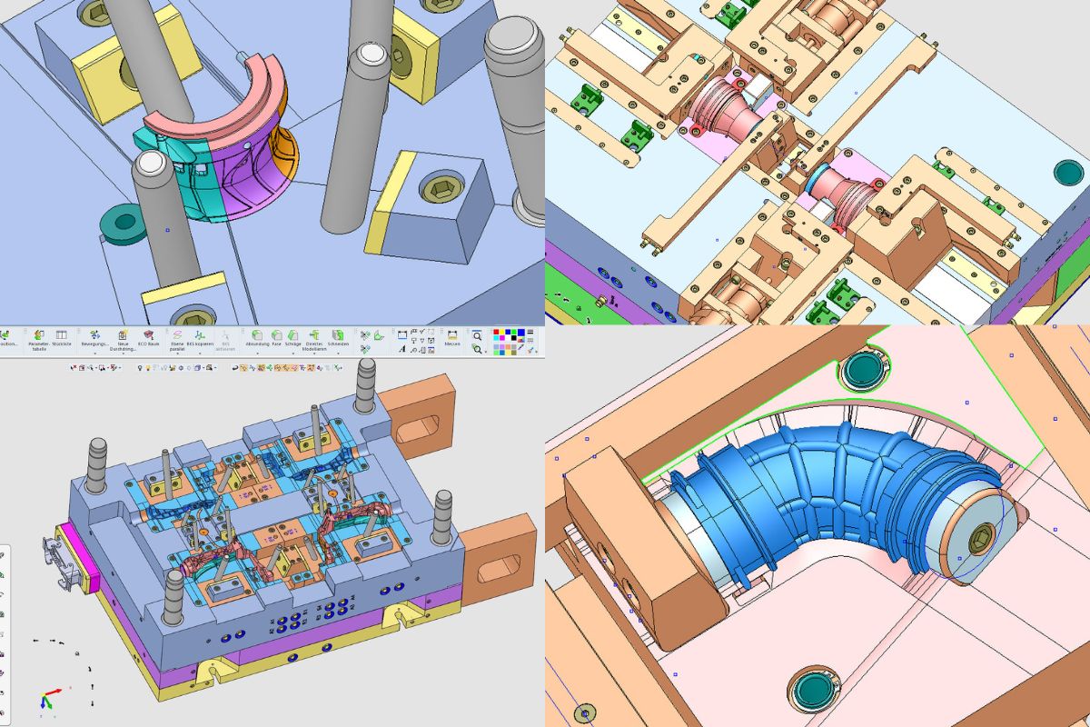 Ukázky zpracovaných projektů v CAD/CAM řešení Cimatron