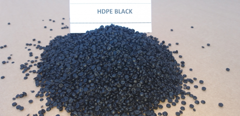 HDPE EVOH black regranulate