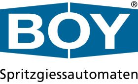 New BOY injection molding machine with a servomotor to drive the pump