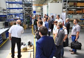 Open Days at the plant KraussMaffei Group held parade and race F1