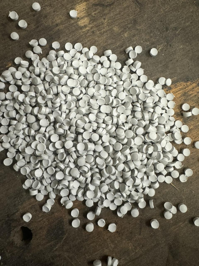 PVC window regranulate grey