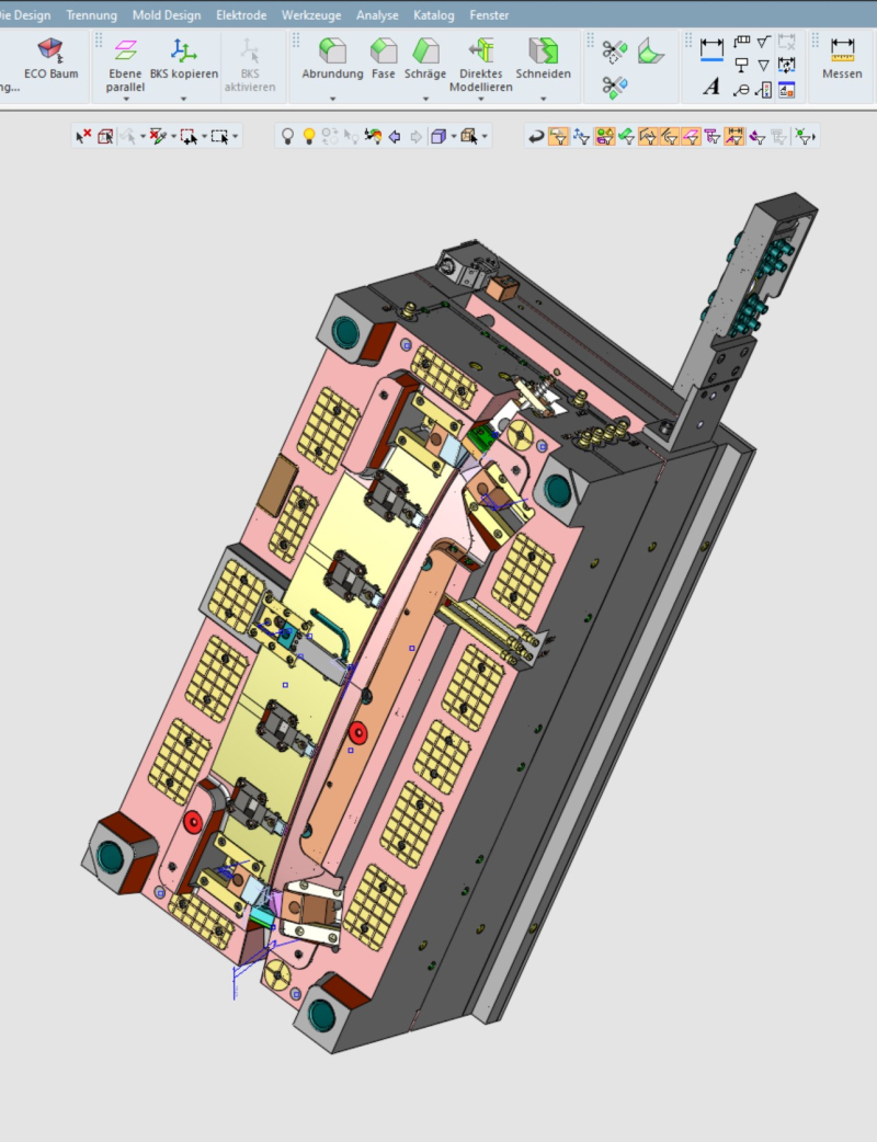 Free capacities in the field of mold construction