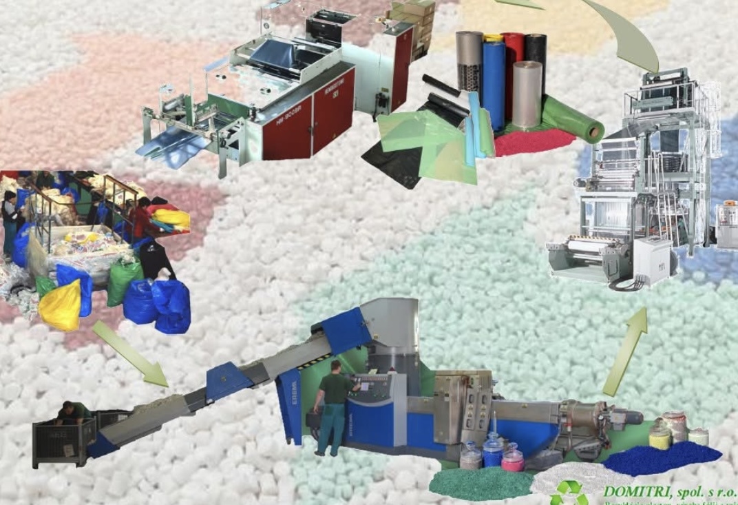 Cooperation: Recycling, crushing, production of foil bags